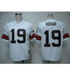 Cleveland Browns 19 Kosar White throwback Jerseys