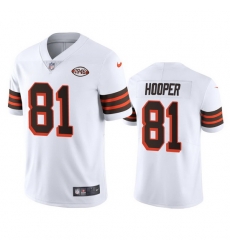 Cleveland Browns 81 Austin Hooper Nike 1946 Collection Alternate Vapor Limited NFL Jersey  White