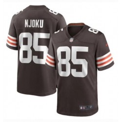 Men Cleveland Browns 85 David Njoku Nike Vapor Limited NFL Jersey White