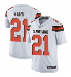 Mens Nike Cleveland Browns 21 Denzel Ward White Vapor Untouchable Limited Player NFL Jersey