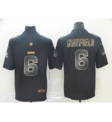 Nike Browns 6 Baker Mayfield Black Gold Vapor Untouchable Limited Jersey