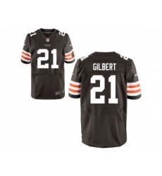 Nike Cleveland Browns 17 Justin Gilbert Brown Elite NFL Jersey