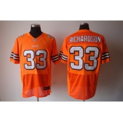 Nike Cleveland Browns 33 Trent Richardson Orange Elite NFL Jersey