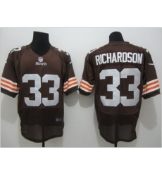 Nike Cleveland Browns 33 Trent Richardson brown Elite NFL Jersey