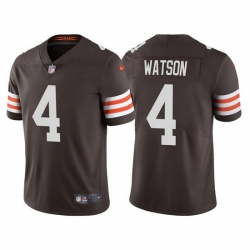 Youth Cleveland Browns 4 Deshaun Watson Brown Vapor Untouchable Limited Stitched Jersey