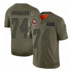 Youth Cleveland Browns 74 Chris Hubbard Limited Camo 2019 Salute to Service Football Jersey