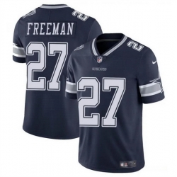 Men Dallas Cowboys 27 Royce Freeman Navy Vapor Untouchable Limited Stitched Football Jersey