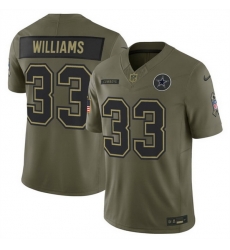 Men Dallas Cowboys 33 Javonte Williams Olive 2025 F U S E Salute to Service Limited Stitched Football Jersey Men Dallas Cowboys 33 Javonte Williams Olive 2025 F U S E Salute to Service Limited Stitched Football Jersey