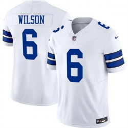 Men Dallas Cowboys 6 Donovan Wilson White 2025 F U S E Vapor Untouchable Limited Stitched Football Jersey