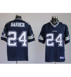 Men Dallas Cowboys Marion Barber #24 Blue Sitched Nike Vapor Jersey