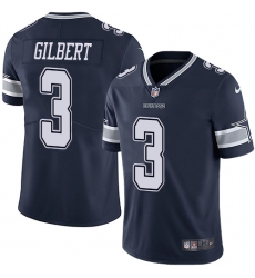 Nike Dallas Cowboys 3 Garrett Gilbert Navy Blue Team Color Men Stitched NFL Vapor Untouchable Limited Jersey