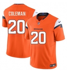 Men Denver Broncos 20 Jonah Coleman Orange 2026 Draft F U S E Vapor Limited Stitched Football Jersey Men Denver Broncos 20 Jonah Coleman Orange 2026 Draft F U S E Vapor Limited Stitched Football Jersey