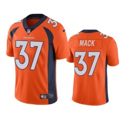 Men Denver Broncos 37 Marlon Mack Orange Vapor Untouchable Stitched Jersey