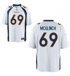 Men Denver Broncos Mike McGlinchey #69 White Vapor Limited Stitched Jersey