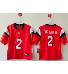 Women Denver Broncos 2 Pat Surtain II Orange 2024 F U S E Throwback Stitched Jersey 