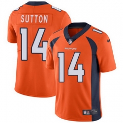 Nike Broncos #14 Courtland Sutton Orange Team Color Youth Stitched NFL Vapor Untouchable Limited Jersey