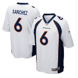 Nike Broncos #6 Mark Sanchez White Youth Stitched NFL New Elite Jersey