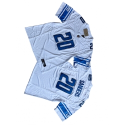 Men Detroit Lions 20 Barry Sanders White 2023 F U S E  Vapor Untouchable Limited Stitched Jersey