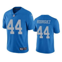 Men Detroit Lions 44 Malcolm Rodriguez Blue Vapor Untouchable Limited Stitched JerseyS