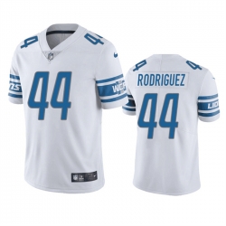 Men Detroit Lions 44 Malcolm Rodriguez White Vapor Untouchable Limited Stitched Jersey