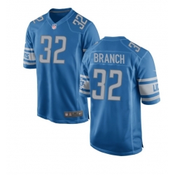 Men Lions #32 Branch Blue Vapor Limited Stitched Jersey