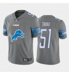 Nike Lions 51 Jahlani Tavai Gray Team Big Logo Vapor Untouchable Limited Jersey