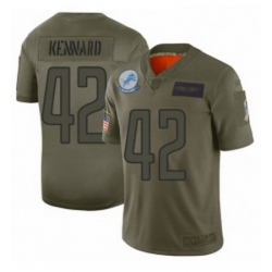 Youth Detroit Lions 42 Devon Kennard Limited Camo 2019 Salute to Service Football Jersey