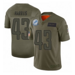 Youth Detroit Lions 43 Will Harris Limited Camo 2019 Salute to Service Football Jersey