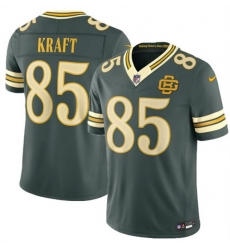 Men Green Bay Packers  85 Tucker Kraft Dark Green 2026 F U S E  Rivalries Collection Limited Stitched Football Jersey