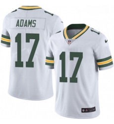 Men Nike Green Bay Packers 17 Davante Adams White Vapor Untouchable Limited Player NFL Jersey