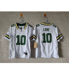 Youth Green Bay Packers 10 Jordan Love White 2024 F U S E Vapor Limited Stitched Football Jersey Youth Green Bay Packers 10 Jordan Love White 2024 F U S E Vapor Limited Stitched Football Jersey