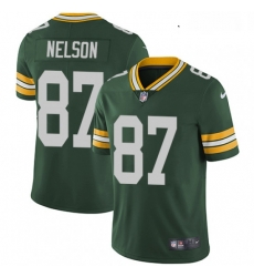 Youth Nike Green Bay Packers 87 Jordy Nelson Elite Green Team Color NFL Jersey