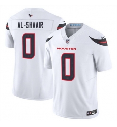 Men Houston Texans 0 Azeez Al Shaair White 2025 F U S E Vapor Limited Stitched Football Jersey Men Houston Texans 0 Azeez Al Shaair White 2025 F U S E Vapor Limited Stitched Football Jersey
