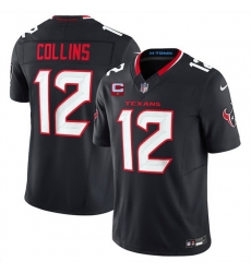 Men Houston Texans 12 Nico Collins Navy 2025 F U S E With 1 Star C Patch Vapor Limited Stitched Football Jersey Men Houston Texans 12 Nico Collins Navy 2025 F U S E With 1 Star C Patch Vapor Limited Stitched Football Jersey