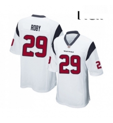 Men Houston Texans 29 Bradley Roby Game White Football Jersey