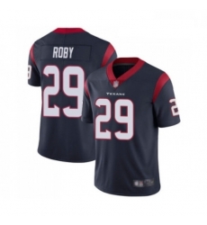 Men Houston Texans 29 Bradley Roby Navy Blue Team Color Vapor Untouchable Limited Player Football Jersey