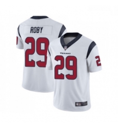 Men Houston Texans 29 Bradley Roby White Vapor Untouchable Limited Player Football Jersey