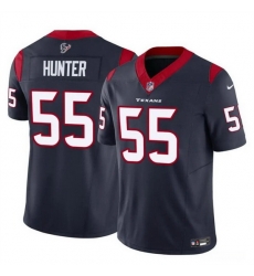 Men Houston Texans 55 Danielle Hunter Navy 2024 F U S E 2023 F U S E Vapor Untouchable Stitched Football Jersey