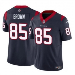 Men Houston Texans 85 Noah Brown Navy 2023 F U S E Vapor Untouchable Stitched Football Jersey