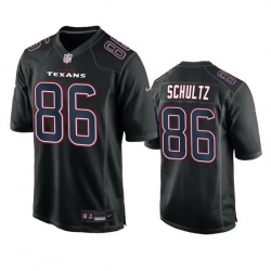 Men Houston Texans 86 Dalton Schultz Black Fashion Vapor Untouchable Limited Stitched Football Jersey