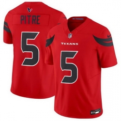 Men Houston Texans Active Player Custom Red 2024 Alternate Vapor F U S E  Limited Stitched Jersey