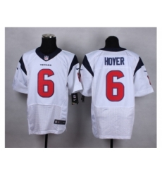 Nike Houston Texans 6 Brian Hoyer White Elite NFL Jersey