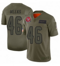 Womens Houston Texans 46 Jon Weeks Limited Camo 2019 Salute to Service Football Jersey