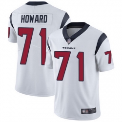 Youth Texans 71 Tytus Howard White Stitched Football Vapor Untouchable Limited Jersey