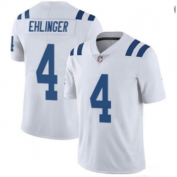 Men Indianapolis Colts 4 Sam Ehlinger White Vapor Untouchable Stitched Jersey