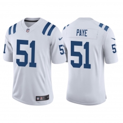 Men Indianapolis Colts Kwity Paye 51 White 2021 Vapor Untouchable Limited Stitched NFL Jersey