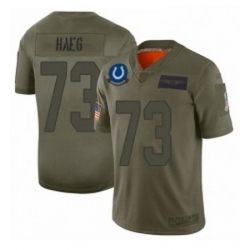 Womens Indianapolis Colts 73 Joe Haeg Limited Camo 2019 Salute to Service Football Jersey