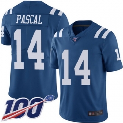 Youth Zach Pascal Limited Jersey 14 Football Indianapolis Colts Royal Blue 100th 