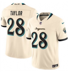 Men Jacksonville Jaguars  28 Fred Taylor Cream 2026 F U S E  Rivalries Collection Limited Stitched Football Jersey