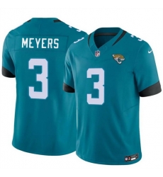 Men Jacksonville Jaguars 3 Jokobi Meyers Teal 2025 F U S E  Vapor Untouchable Limited Stitched Jersey